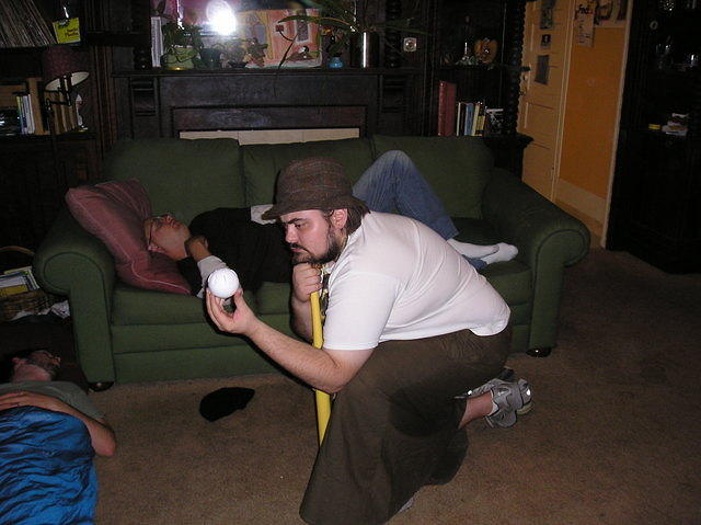 Joel contemplates the duality of man, as expressed via wiffleball