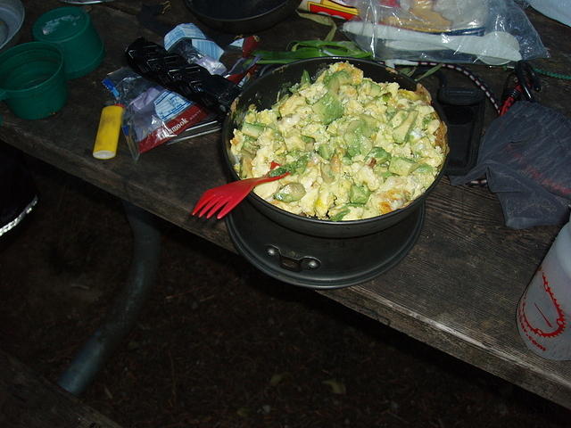 avacado, cheese, and eggs