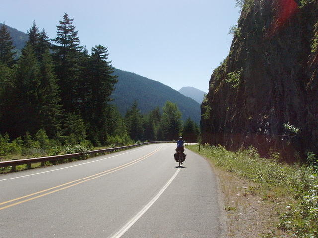 riding up the hills