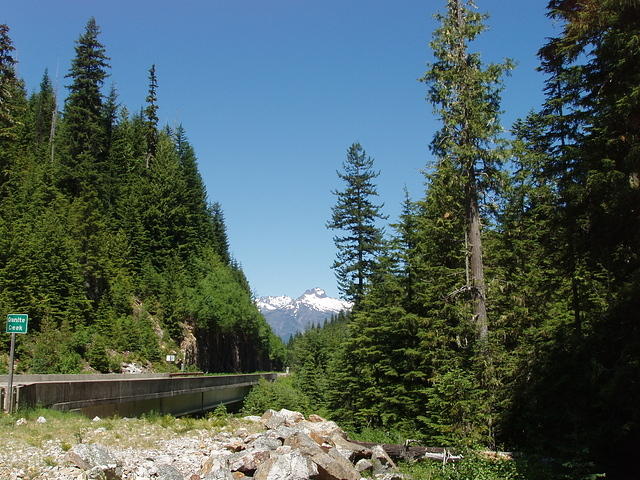 mountians in the distance