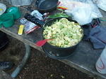 yummy dinner after a big hill
